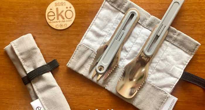 êkö Ti-Ultra: 3-in-1 Portable Cutlery for your next camping trip